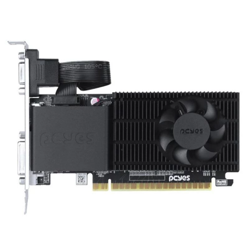 GPU PCYES AMD RADEON R5 230 2GB DDR3 64BITS LOW PROFILE SINGLE-FAN -PPER230DR3LPBR