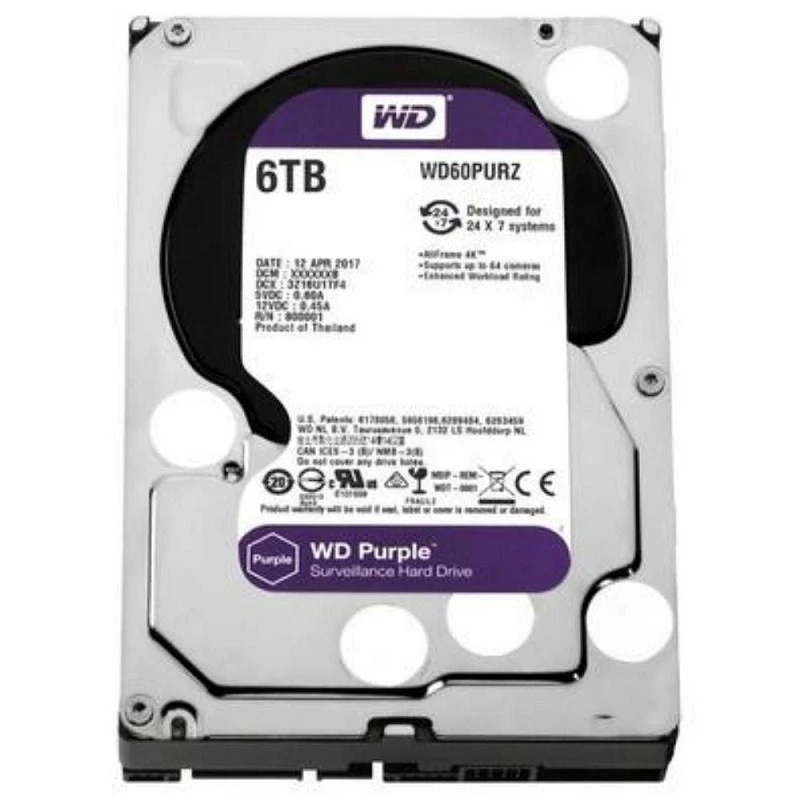 HD P/DVR 6TB WD PURPLE SATA III           