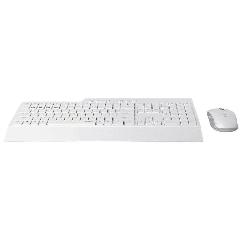 TECLADO+M RAPOO S/FIO BT+2.4GHZ 8200T RA006 BRANC 