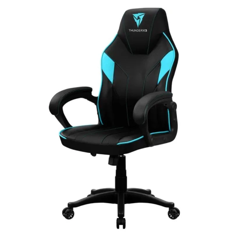 CADEIRA THUNDERX3 GAMER EC1 PRETA/CYAN            