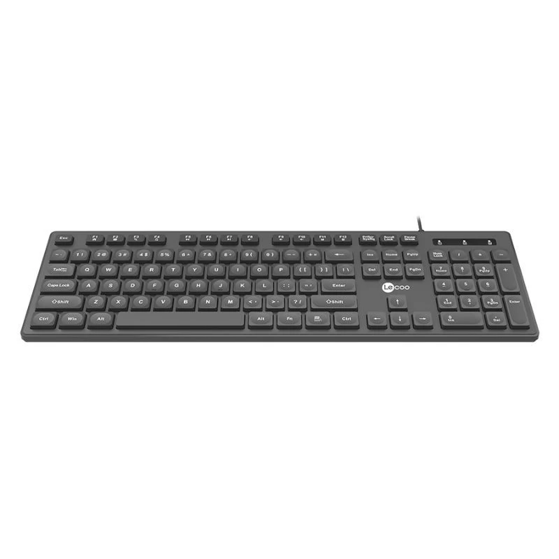 TECLADO LECOO USB KB102 WIRED KEYBOARD PRETO
