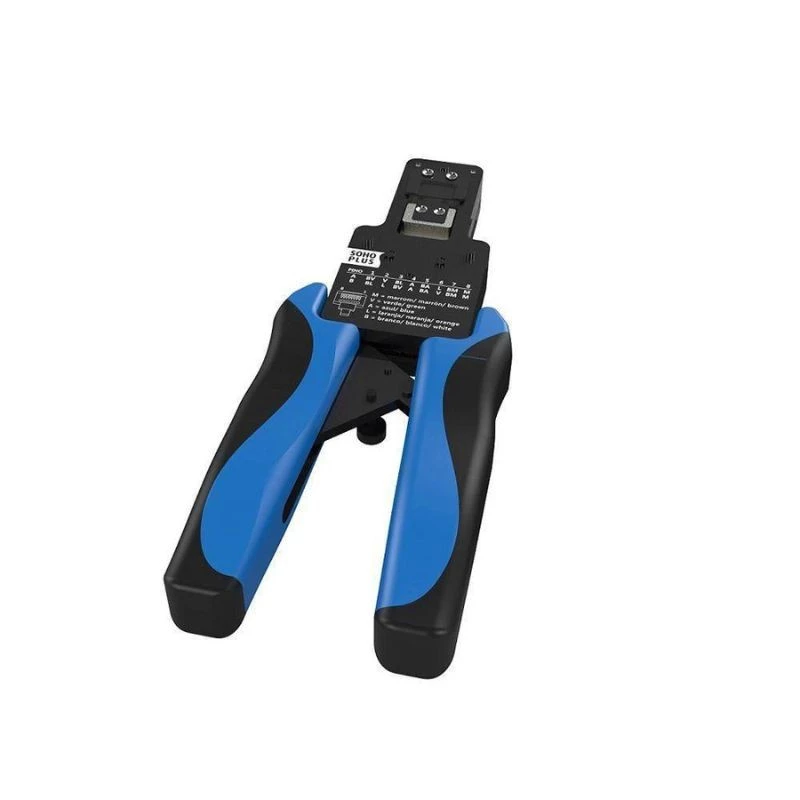ALICATE DE CRIMPAR SOHOPLUS RJ-45 35030002 PRETO/AZUL