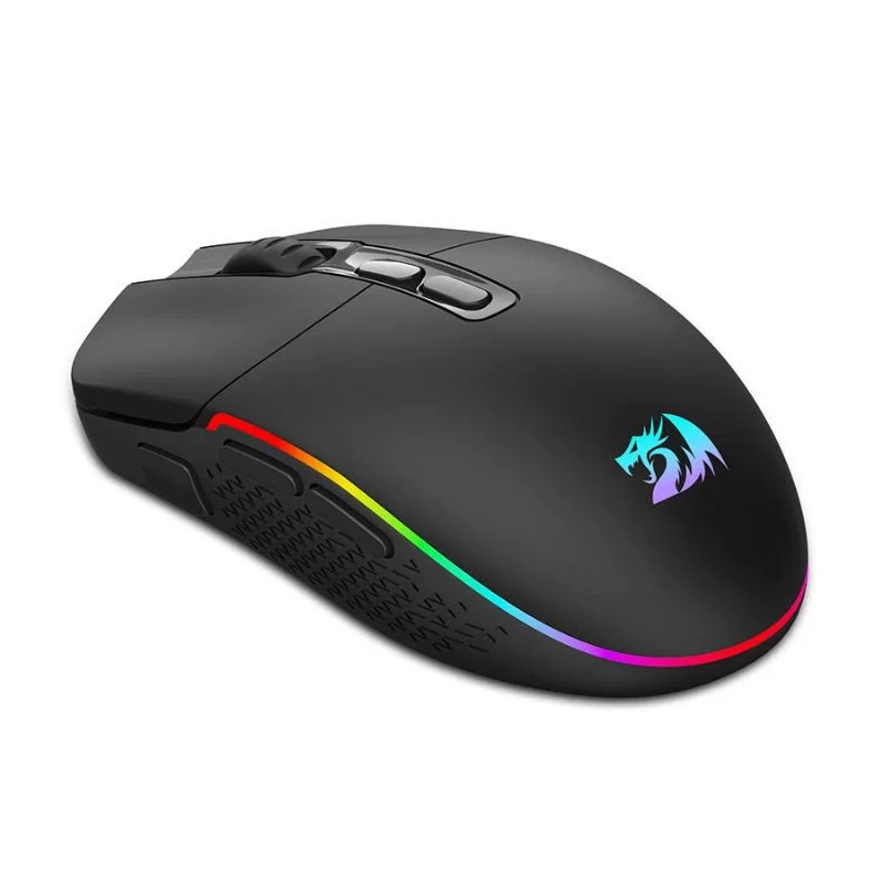 MOUSE REDRAGON GAMER SEM FIO INVADER PRO 10000DPI RGB M719GB-PRO PRETO