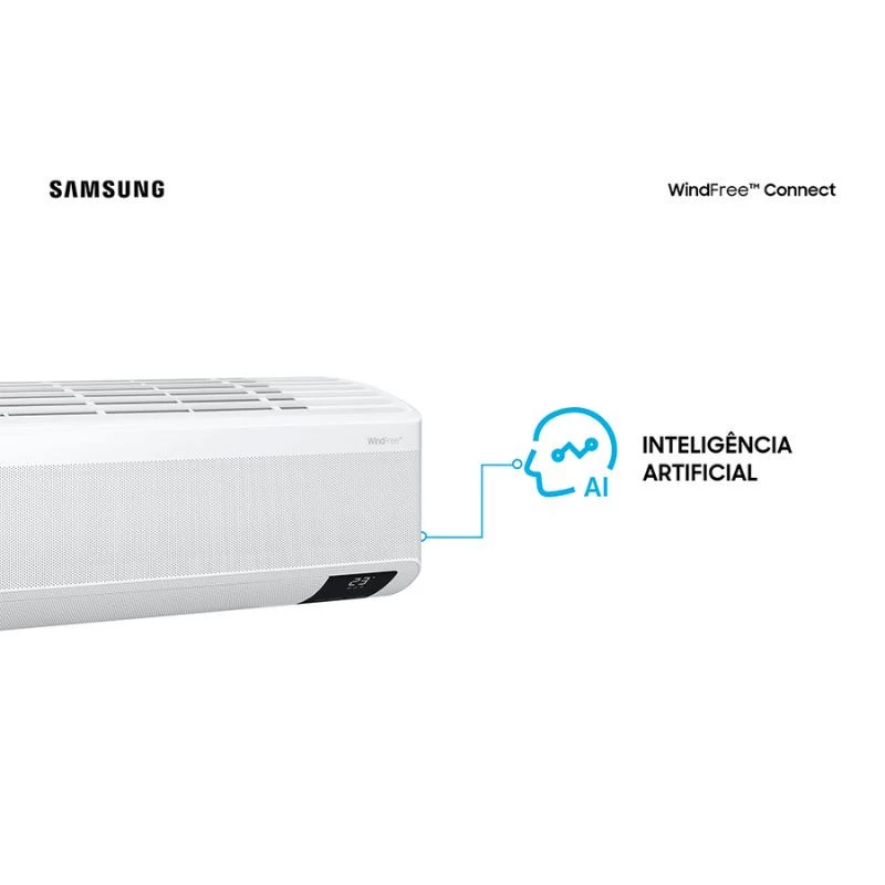 AR-SPLIT SAMSUNG INVERTER WINDFREE CONNECT SEM VENTO 18BTUS FRIO 220V AR18CVFAAWKNAZ