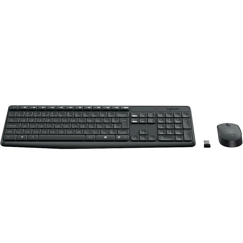 TECLADO+M.LOGITECH USB S/FIO MK235 PRETO
