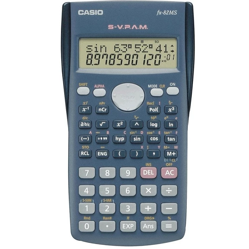 CALCULADORA CASIO CIENTIFICA FX-82MS PRETA