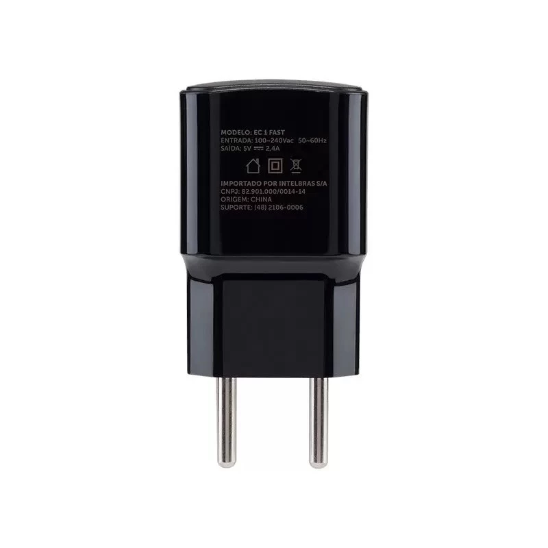 CARREGADOR INTELBRAS UNIVERSAL USB 1P EC1FAST PT  