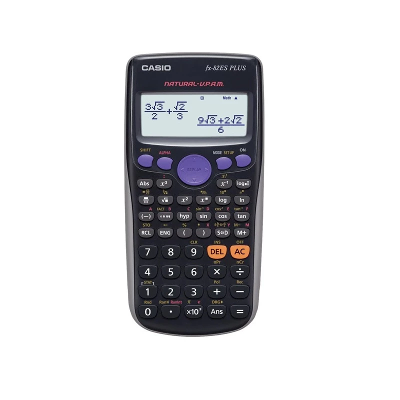 CALCULADORA CASIO CIENTIFICA FX-82ES PLUS PT/PRATA