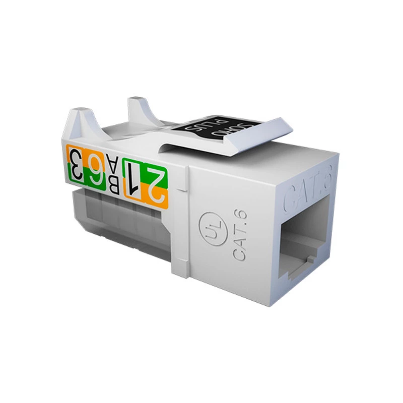 CONECTOR SOHOPLUS CAT.6 RJ45 FEMEA BRANCO T568A/B-
