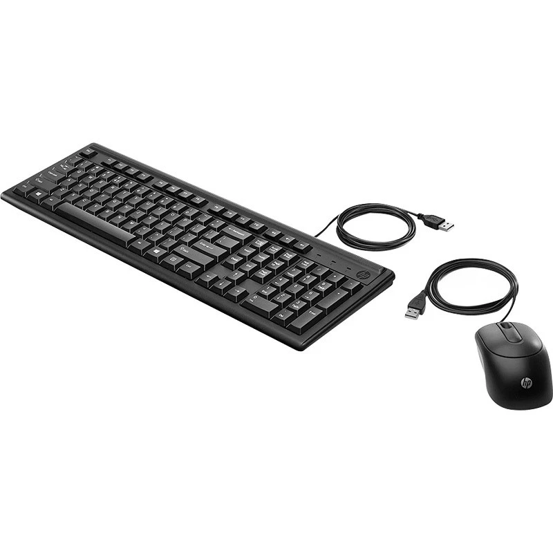 TECLADO+M HP USB C/FIO 160 PRETO                  