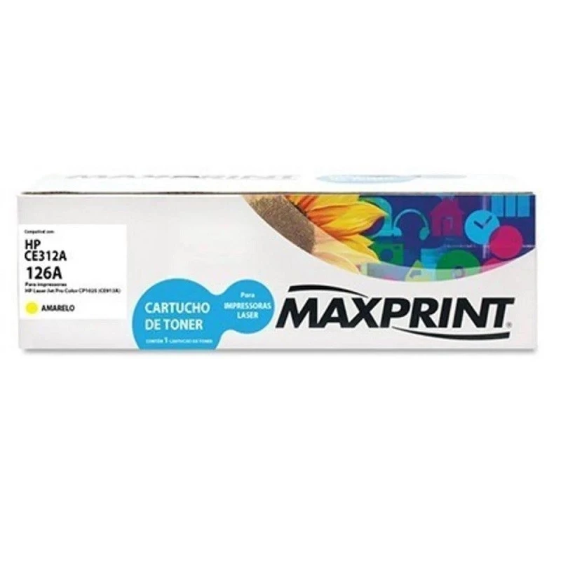TONNER MAXPRINT 126A AMARELO - HP CE312A