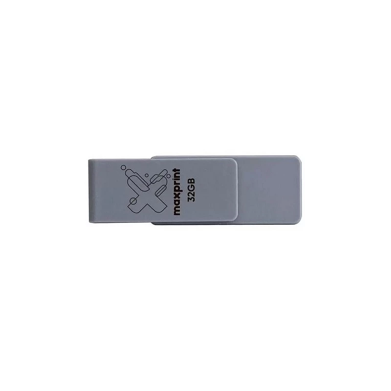PEN DRIVE 32GB MAXPRINT 2.0 TWIST 50000009 CINZA  