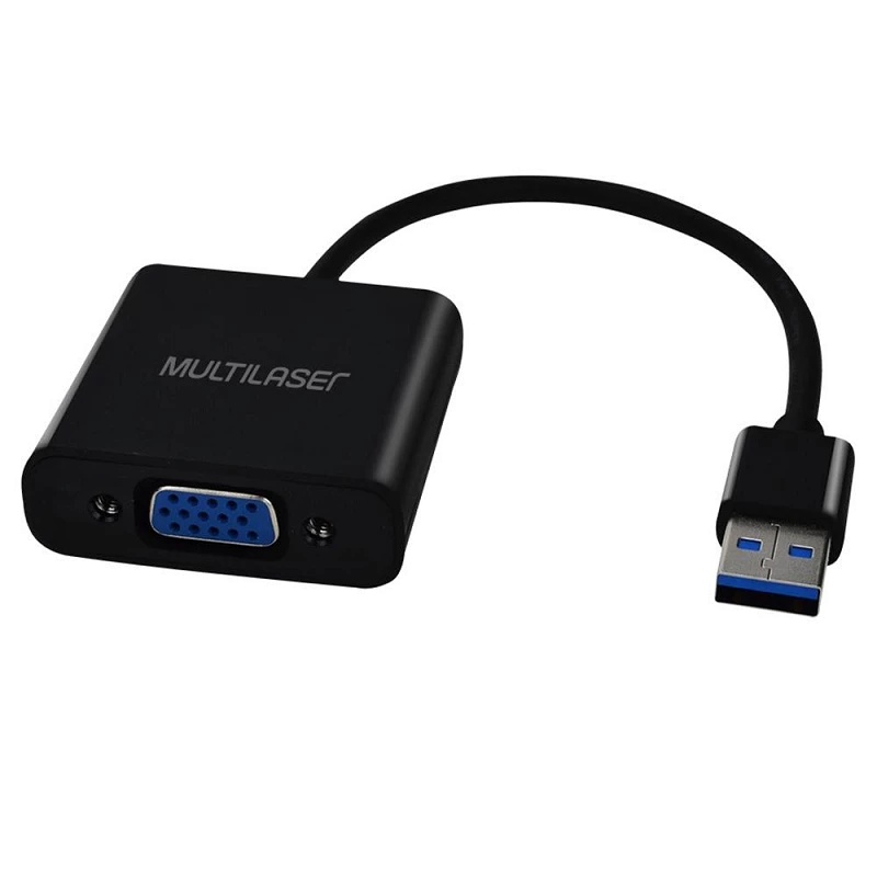 CONVERSOR MULTILASER USB MACHO X VGA FEMEA WI348  