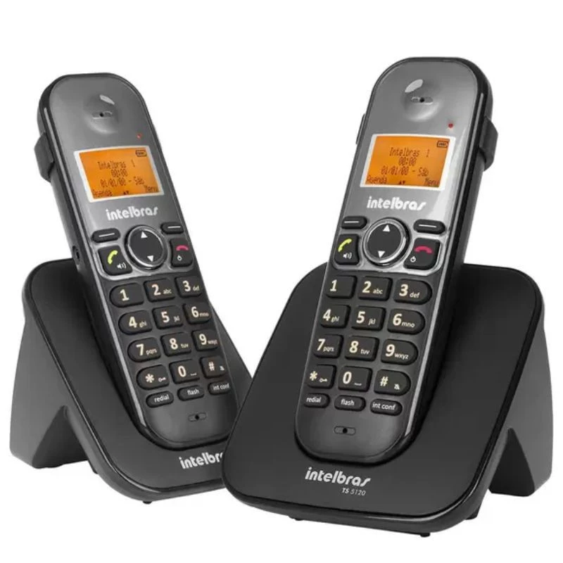 TELEFONE S/FIO DIGITAL INTELBRAS C/1 RAMALTS5122 PRETO