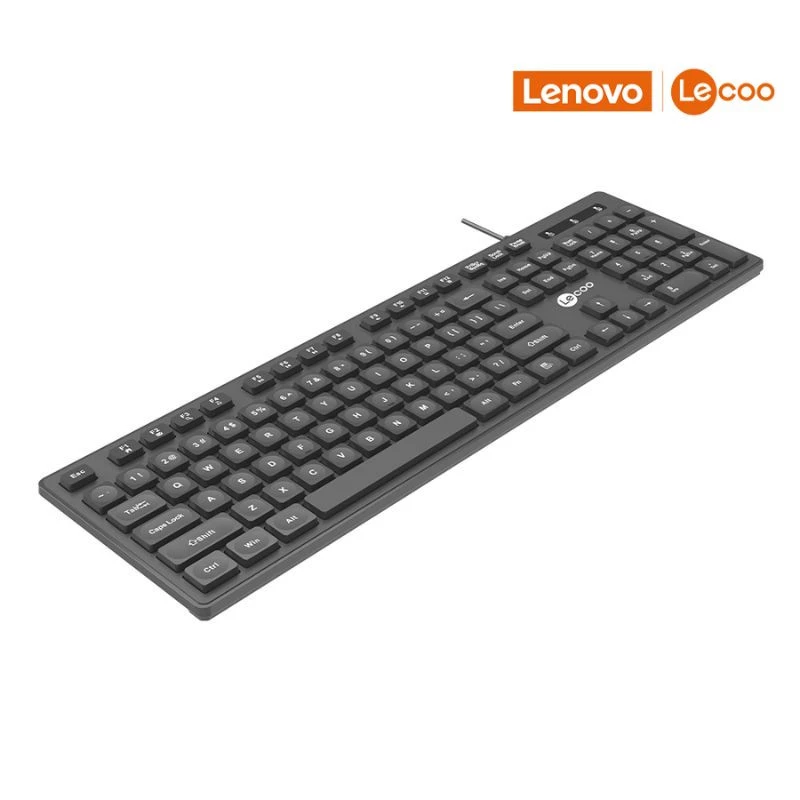TECLADO LECOO USB KB102 WIRED KEYBOARD PRETO
