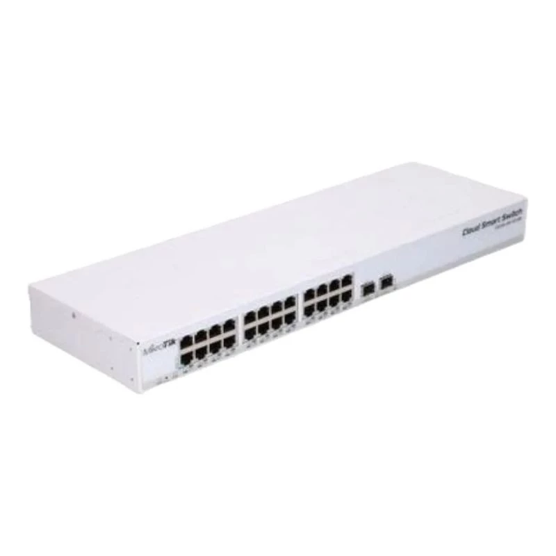 SWITCH 24P GIGABIT + 2P SFP MIKROTIK CLOUD SMART CSS326-24G-2S+RM