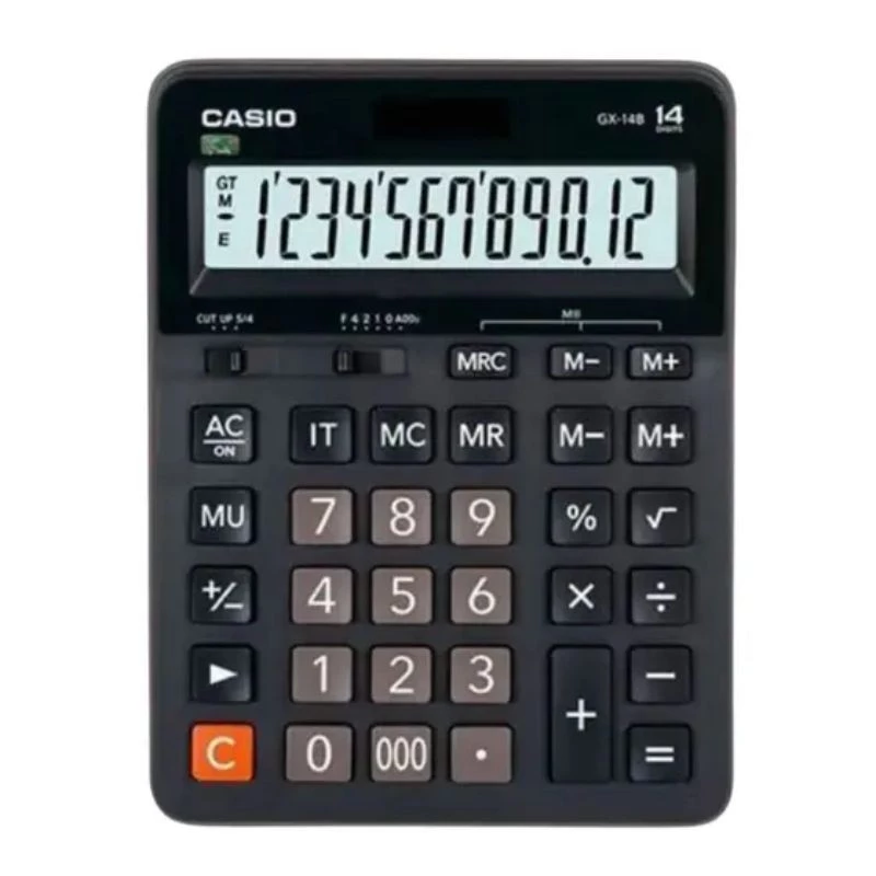 CALCULADORA DE MESA CASIO GX14B 12 DIGITOS PRETA