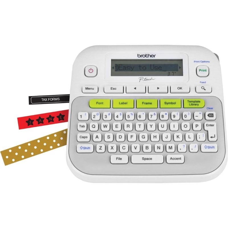 ROTULADOR BROTHER ELETRONICO PORTATIL PT-D210 BRANCO