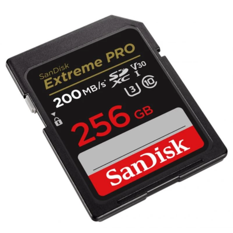 CARTAO DE MEMORIA SD 256GB SANDISK EXTREME PRO CLASSE V30 200MB/S SDSDXXD-256G-GN4IN
