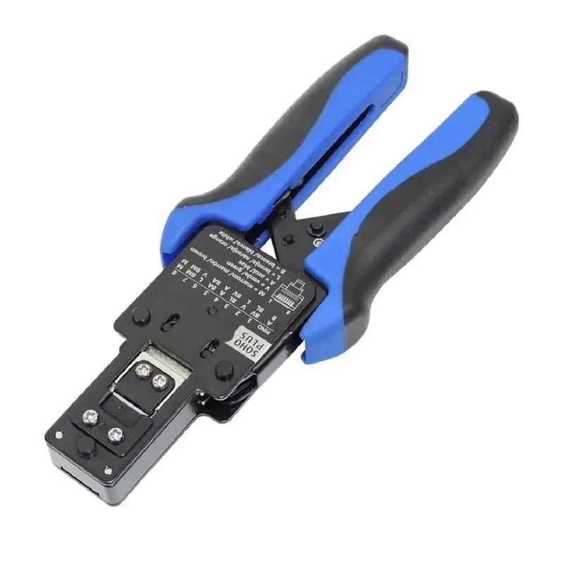 ALICATE DE CRIMPAR SOHOPLUS RJ-45 35030002 PRETO/AZUL