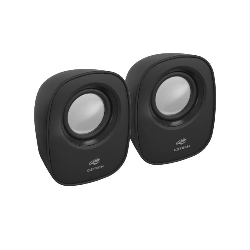 CAIXA DE SOM C3TECH USB SPEAKER 2.0 6W RMS SP-30BK PRETA