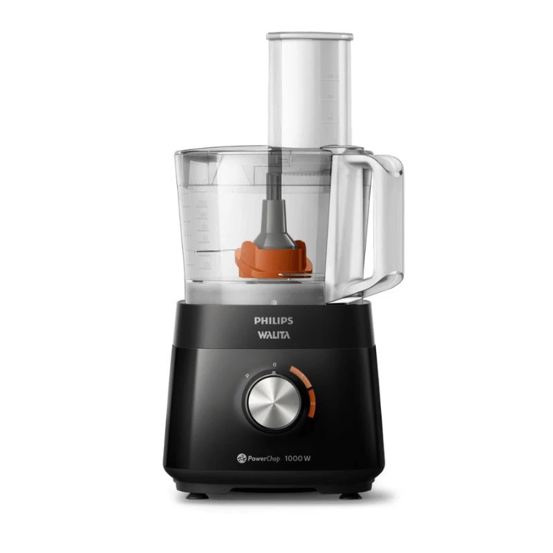 MULTIPROCESSADOR PHILIPS WALITA POWERCHOP 1000 1000W RI7304/91 127V PRETO