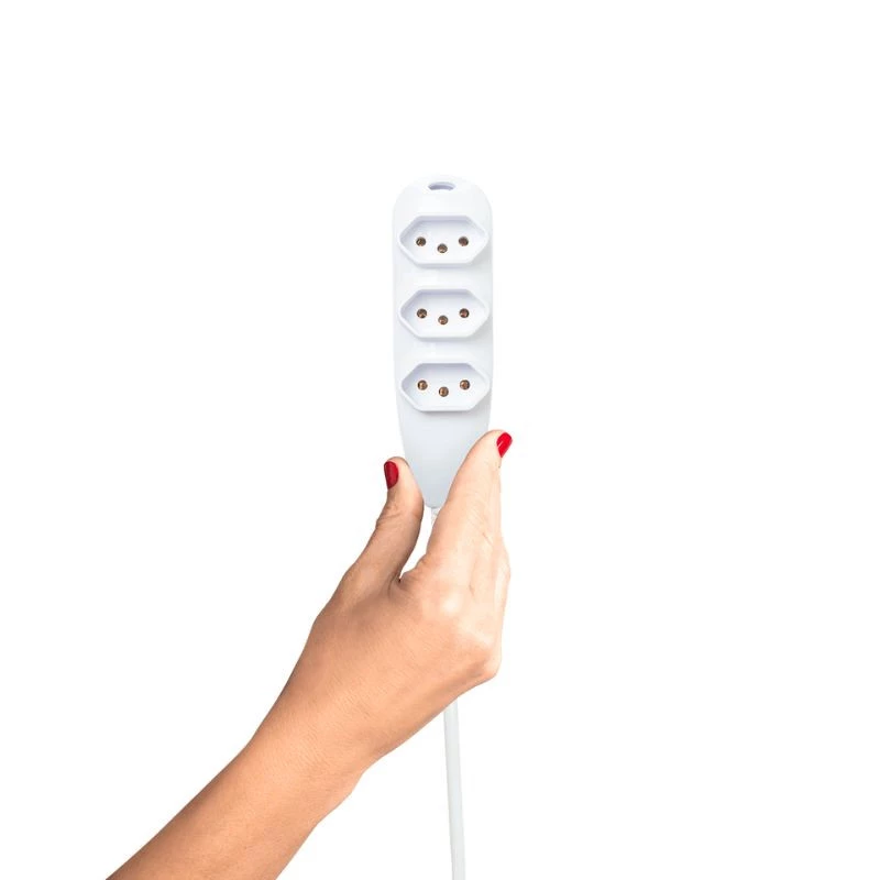EXTENSAO ELETRICA INTELBRAS 3TOMADAS 10A 3MT BIVOLT BRANCA EXT 3003 4830153