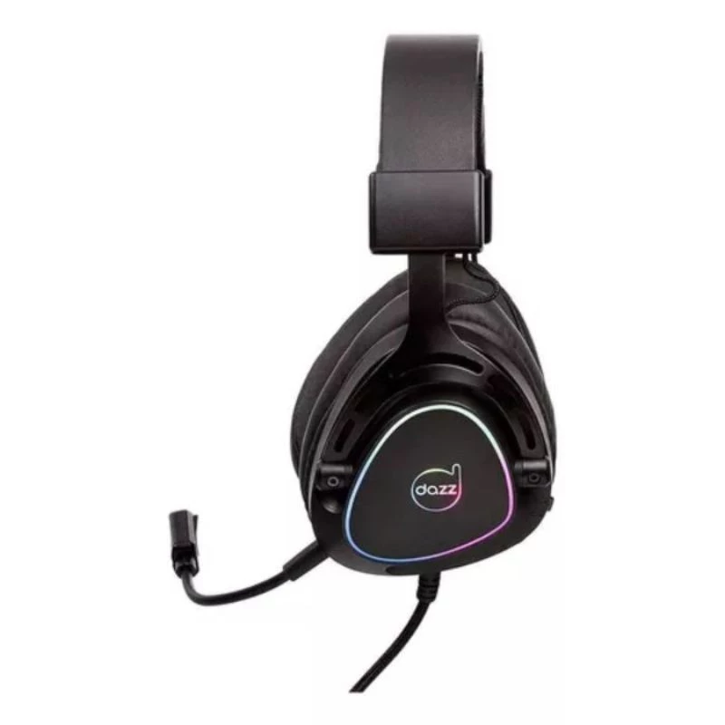 FONE DAZZ GAMER HEADSET THRUSTHEAR USB 2.0 COM FIO 7.1 RGB 62000168 PRETO