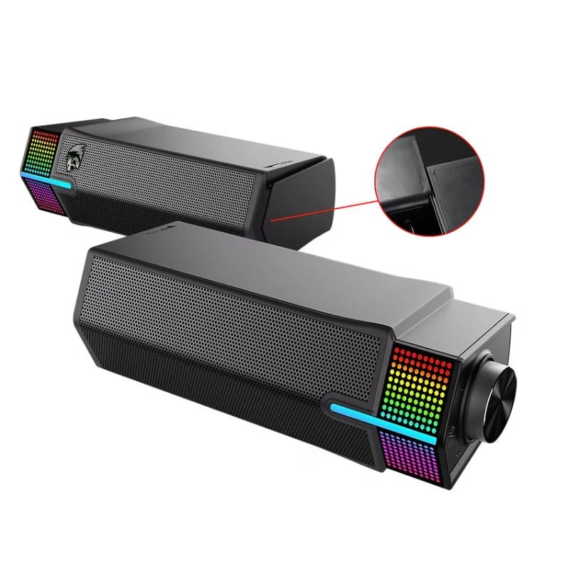 CAIXA DE SOM REDRAGON GAMER YORICK RGB GS511 PRETO