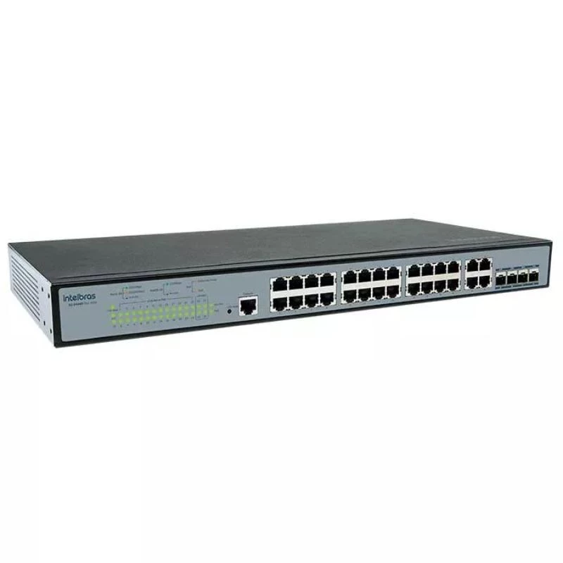 SWITCH INTELBRAS 24P GERENCIALVEL GIGABIT +4P MINI SG2404D POE MAX 4760021