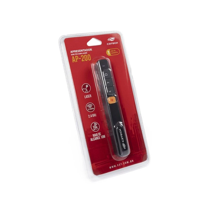 APRESENTADOR SEM FIO C3TECH AP-200 PRETO