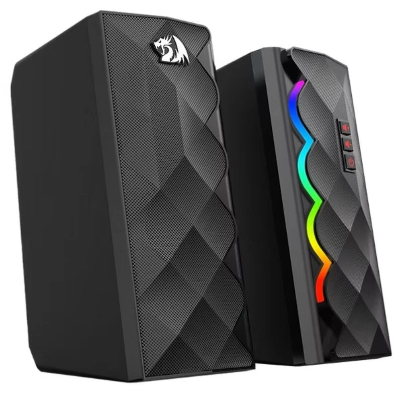CAIXA DE SOM REDRAGON GAMER CIPHER 10W RGB GS522 PRETO