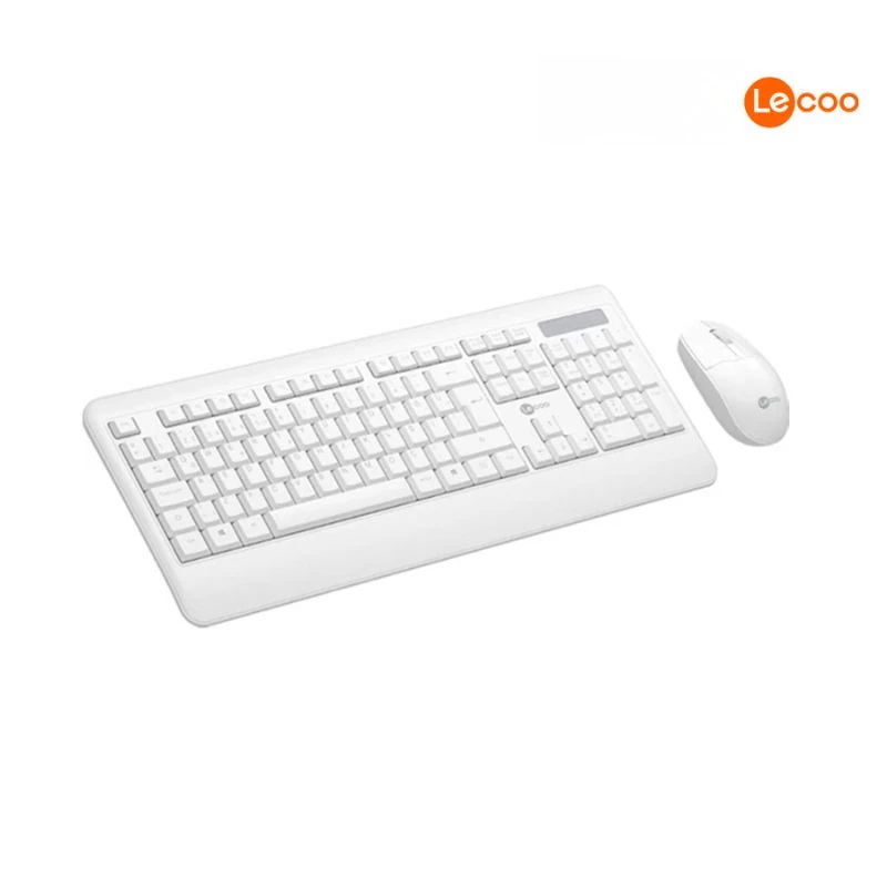 COMBO TECLADO+MOUSE LECOO SEM FIO KW202 BRANCO