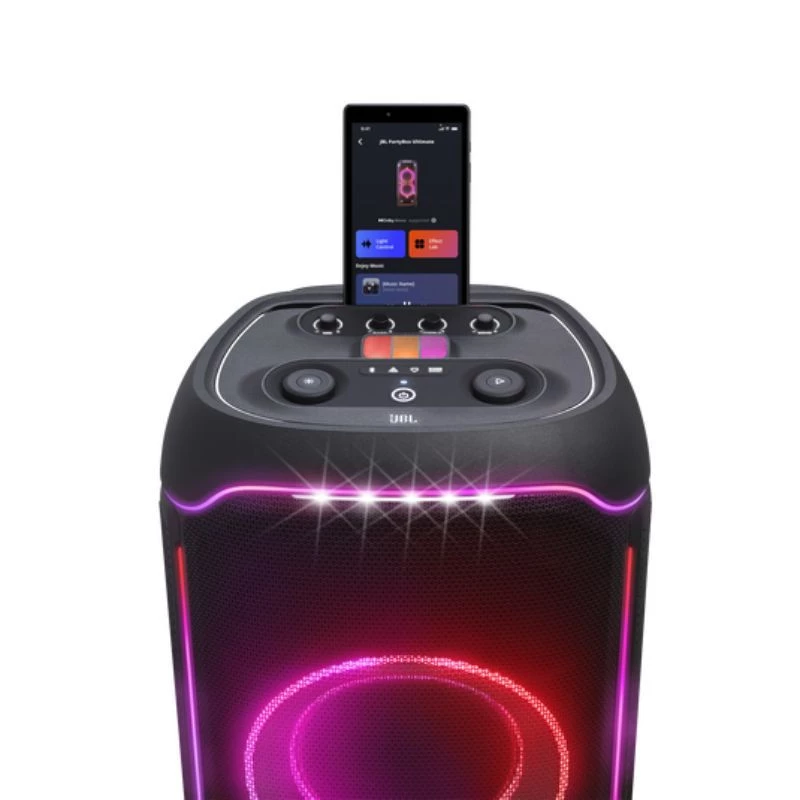 CAIXA DE SOM JBL PARTYBOX ULTIMATE BT 1100W RMS JBLPARTYBOXULTBR PRETA