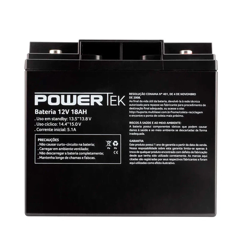 BATERIA SELADA 12V POWERTEK 18AH EN017            