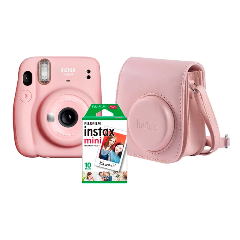 KIT CAMERA INSTAX MINI 11+ PACK 10 + BOLSA S. ROSA