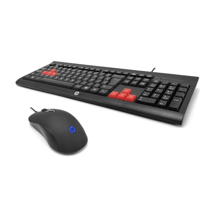 TECLADO + MOUSE HP GAMER USB C/FIO KM100 PRETO          