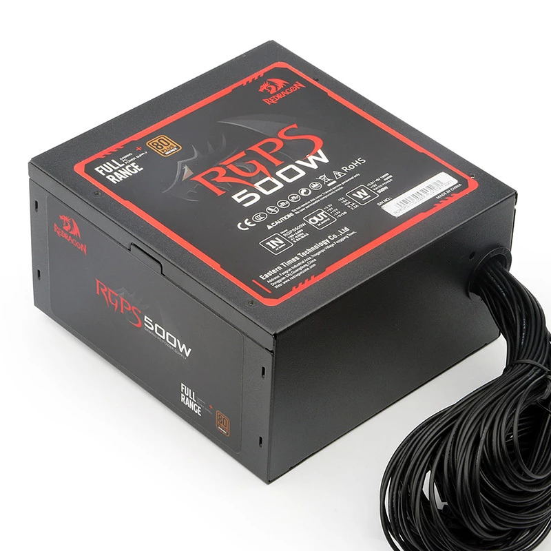 FONTE GAMER REDRAGON 500W 80 PLUS BRONZE          