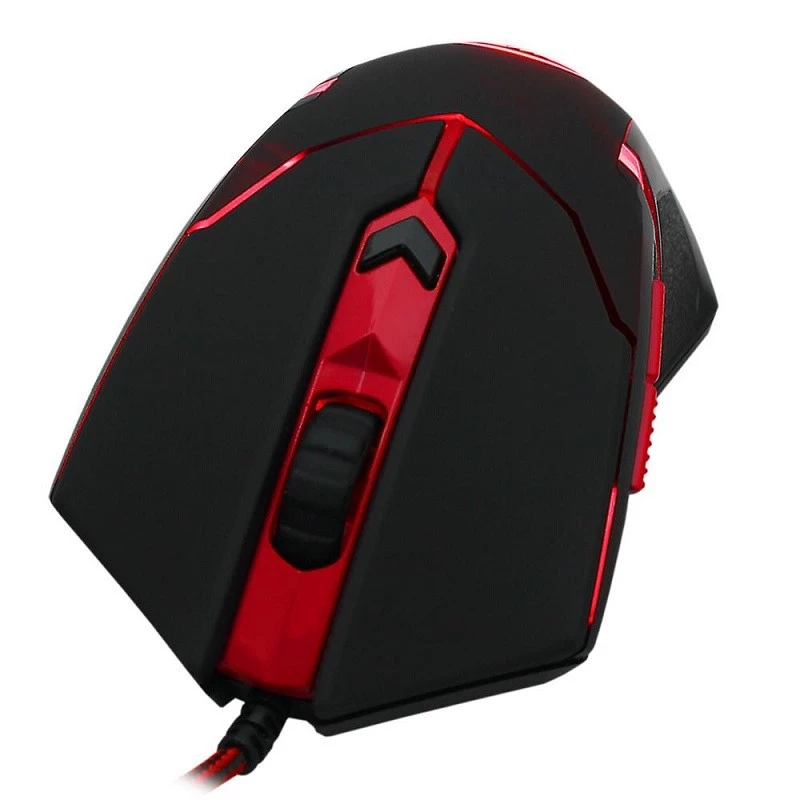 MOUSE REDRAGON GAMER USB M601-3 PRETO/VERMELHO    