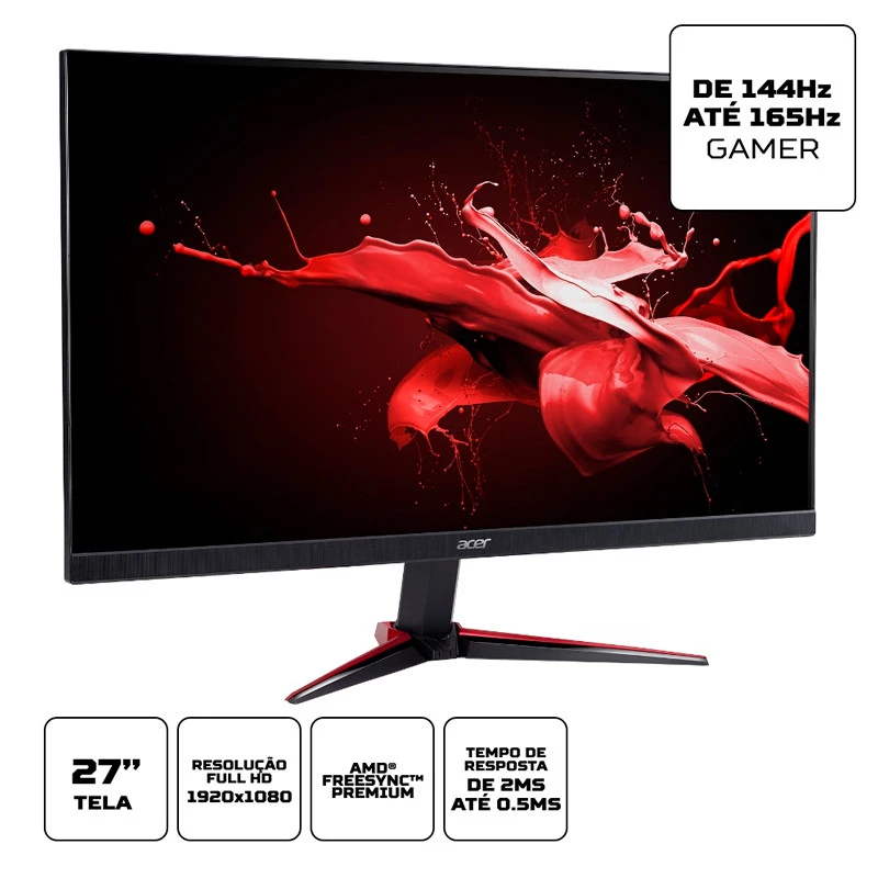 MONITOR GAMER ACER NITRO "27" LED FHD VG270 PT    