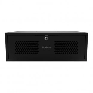 RACK MINI INTELBRAS 3U 370MM MRM337 MONTADO PT    