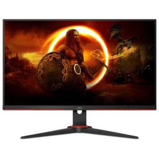 MONITOR GAMER AOC 24" VIPER 165HZ FREESYNC 24G2SE PT/VERMELHO