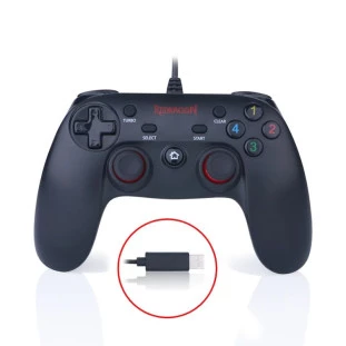 CONTROLE REDRAGON USB SATURN WIRED GAMEPAD G807 PRETO