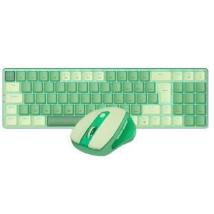 COMBO TECLADO+MOUSE REDRAGON USB 2.4G SEM FIO BS-8772 GC VERDE