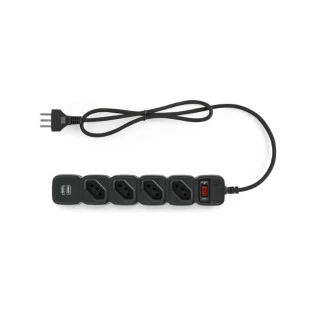 FILTRO DE LINHA INTELBRAS C/4 TOMADAS 2P USB EPE 204 PRETO 4824205