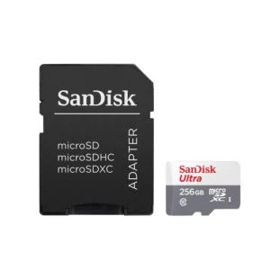 CARTAO DE MEMORIA MICRO SD 256GB SANDISK ULTRA CLASSE 10 100MB/S SDSQUNR-256G-GN6TA