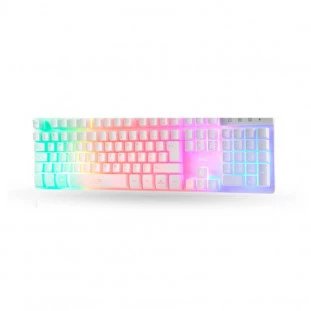 TECLADO DAZZ RAPID FIRE ASGUARD 62000041 BRANCO   