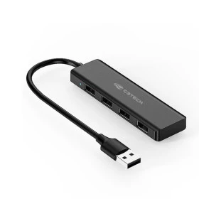 HUB C3TECH USB 2.0 4PORTAS HU-230BK PRETO