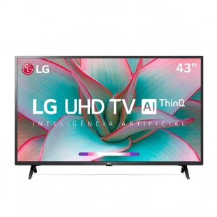 TV LED LG UHD 4K "43" SMART 43UN7300 BTPRETA      