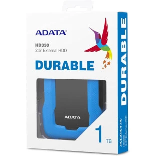 HD EXTERNO PORTATIL 1TB ADATA HD330 DURABLE ANTI-QUEDA AHD330-1TU31-CBL AZUL
